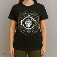 St Joseph Consecration Most Chaste Heart Catholic Saint T-Shirt thumb 4