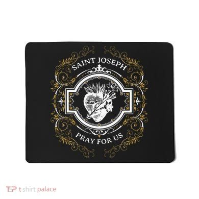 St Joseph Consecration Most Chaste Heart Catholic Saint Mousepad