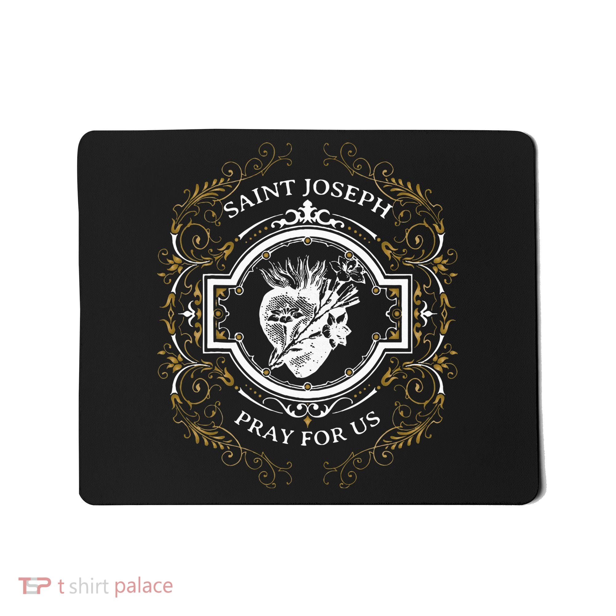 St Joseph Consecration Most Chaste Heart Catholic Saint Mousepad