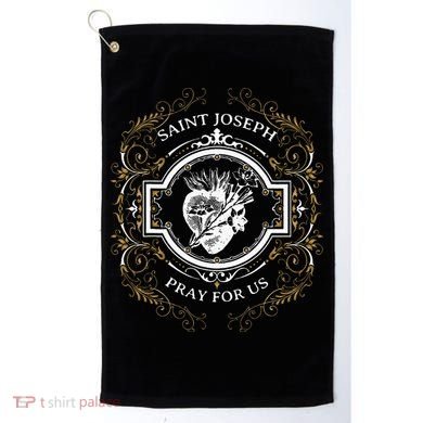 St Joseph Consecration Most Chaste Heart Catholic Saint Golf Towel