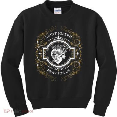 St Joseph Consecration Most Chaste Heart Catholic Saint Kids Sweatshirt