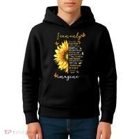 Sunflower Jesus Cross I Can Imagine Christian Religious Gift Kids Hoodie thumb 4