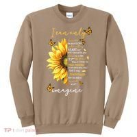 Sunflower Jesus Cross I Can Imagine Christian Religious Gift Sweatshirt thumb 0