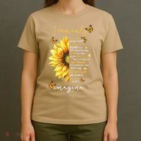 Sunflower Jesus Cross I Can Imagine Christian Religious Gift T-Shirt thumb 4