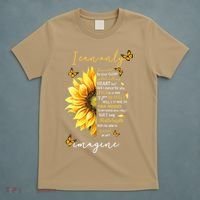 Sunflower Jesus Cross I Can Imagine Christian Religious Gift T-Shirt thumb 5