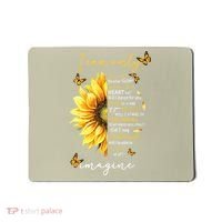 Sunflower Jesus Cross I Can Imagine Christian Religious Gift Mousepad thumb 0