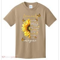 Sunflower Jesus Cross I Can Imagine Christian Religious Gift Kids T-Shirt thumb 0
