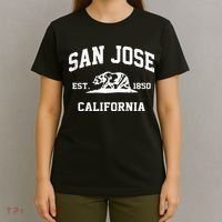 San Jose California CA Vintage State Athletic Style T-Shirt thumb 4