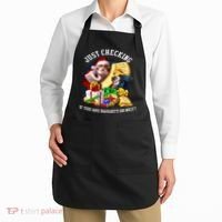 Santa Just Checking If You Are Naughty Or Nice Apron thumb 2