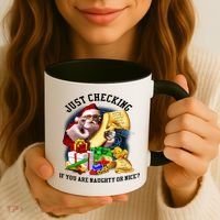 Santa Just Checking If You Are Naughty Or Nice Coffee Mug thumb 3