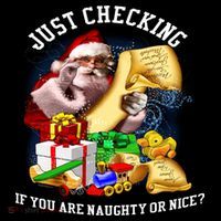 Santa Just Checking If You Are Naughty Or Nice Women's Hoodie thumb 2
