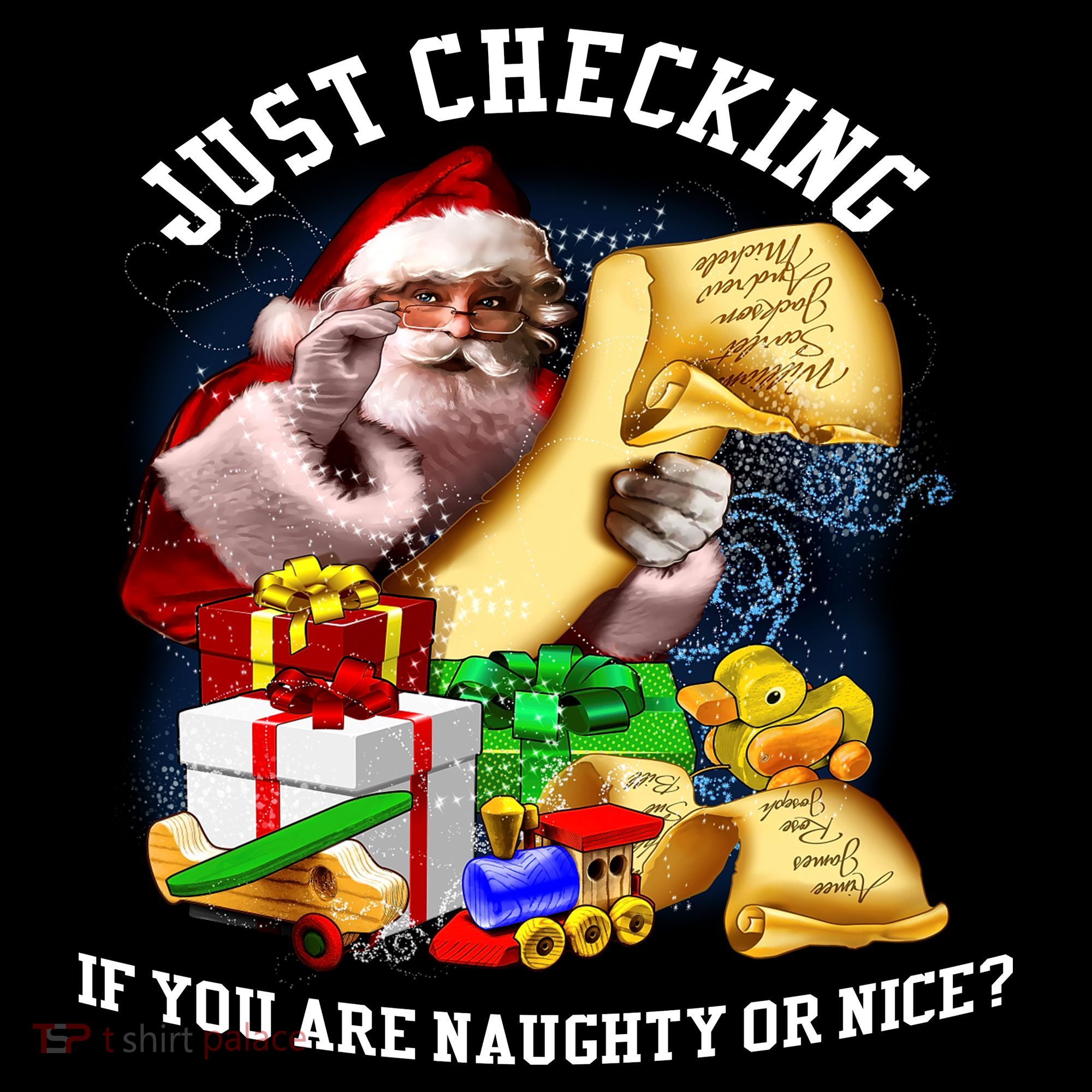 Santa Just Checking If You Are Naughty Or Nice Women's Hoodie