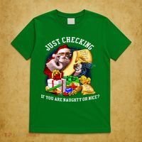 Santa Just Checking If You Are Naughty Or Nice T-Shirt thumb 5