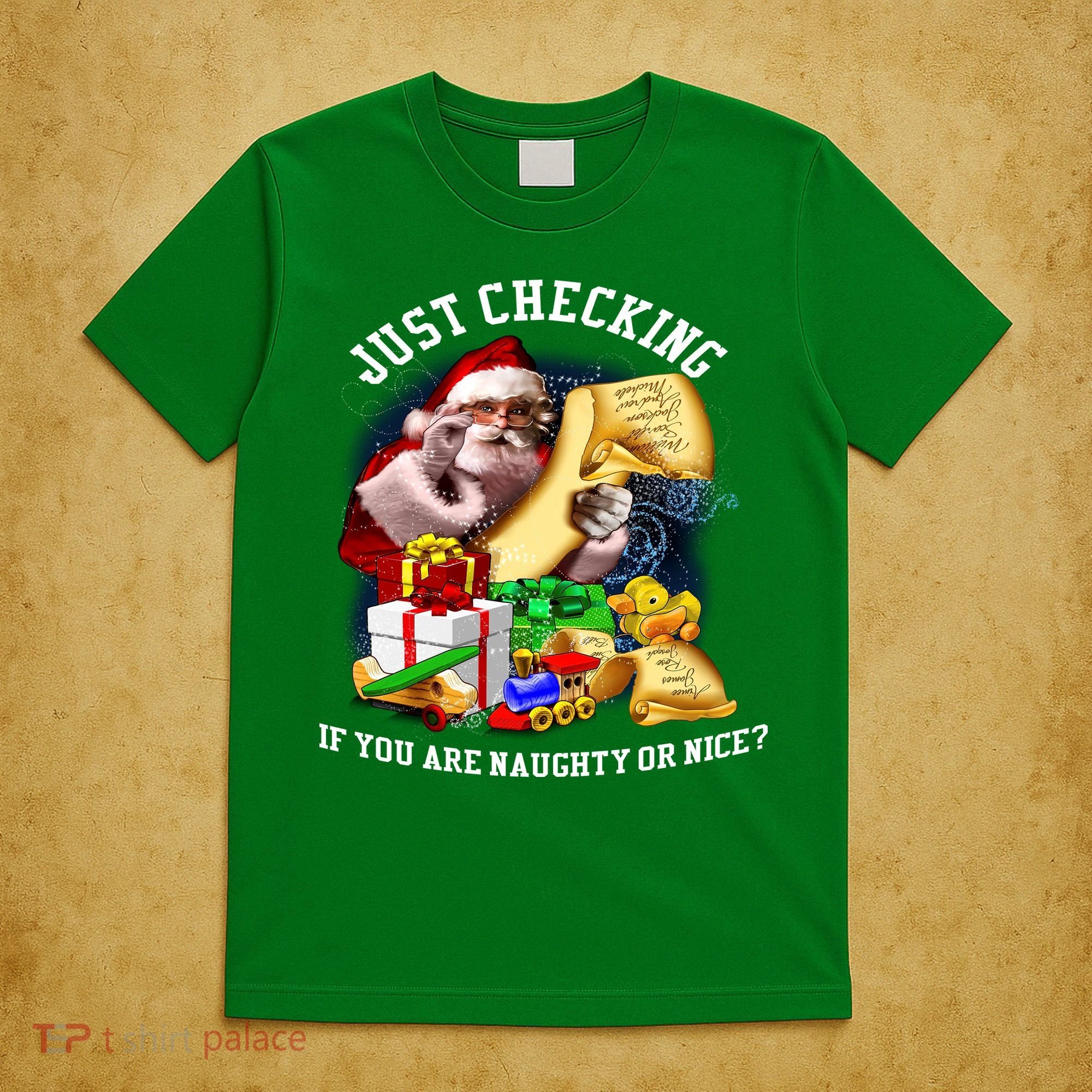 Santa Just Checking If You Are Naughty Or Nice T-Shirt