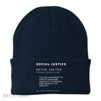 Social Justice Definition SJW, Liberal, Civil Rights Beanie thumb 0