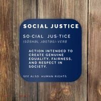 Social Justice Definition SJW, Liberal, Civil Rights Coaster thumb 0