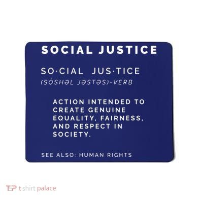 Social Justice Definition SJW, Liberal, Civil Rights Mousepad