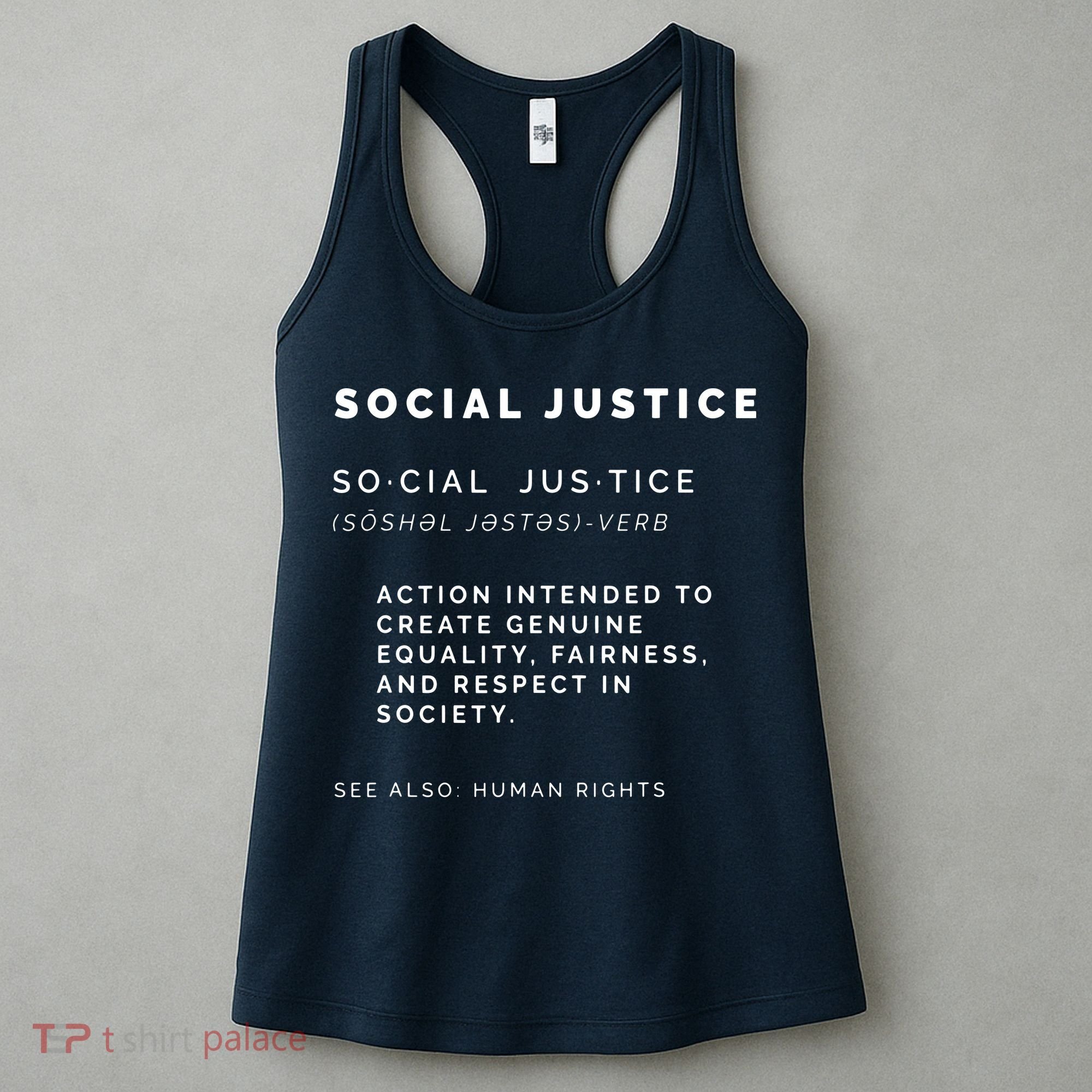 Social Justice Definition SJW, Liberal, Civil Rights Women's Tank Top