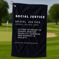 Social Justice Definition SJW, Liberal, Civil Rights Golf Towel thumb 1
