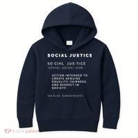 Social Justice Definition SJW, Liberal, Civil Rights Kids Hoodie thumb 0