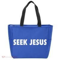 Seek Jesus Evangelism Tote Bag thumb 0