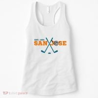 San Jose Est 1991 Sports Team Novelty Athletic Women's Tank Top thumb 0