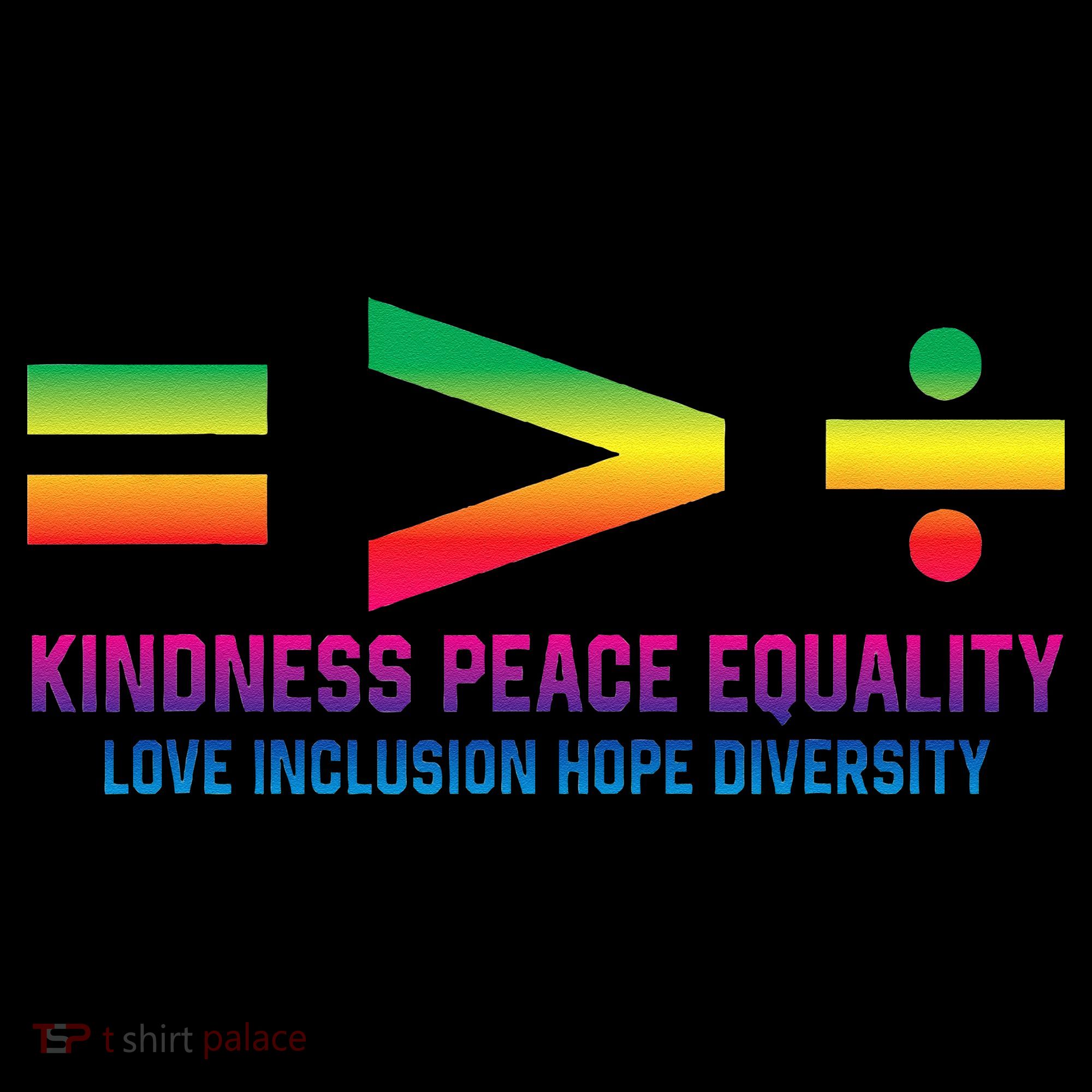 Social Justice Equality Greater Than Division T-Shirt