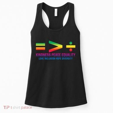 Social Justice Equality Greater Than Division Women's Tank Top
