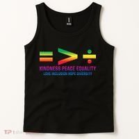 Social Justice Equality Greater Than Division Tank Top thumb 2
