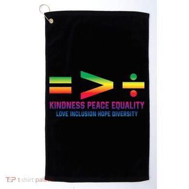 Social Justice Equality Greater Than Division Golf Towel