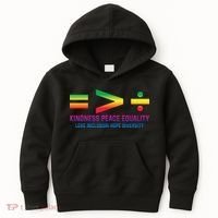 Social Justice Equality Greater Than Division Kids Hoodie thumb 0
