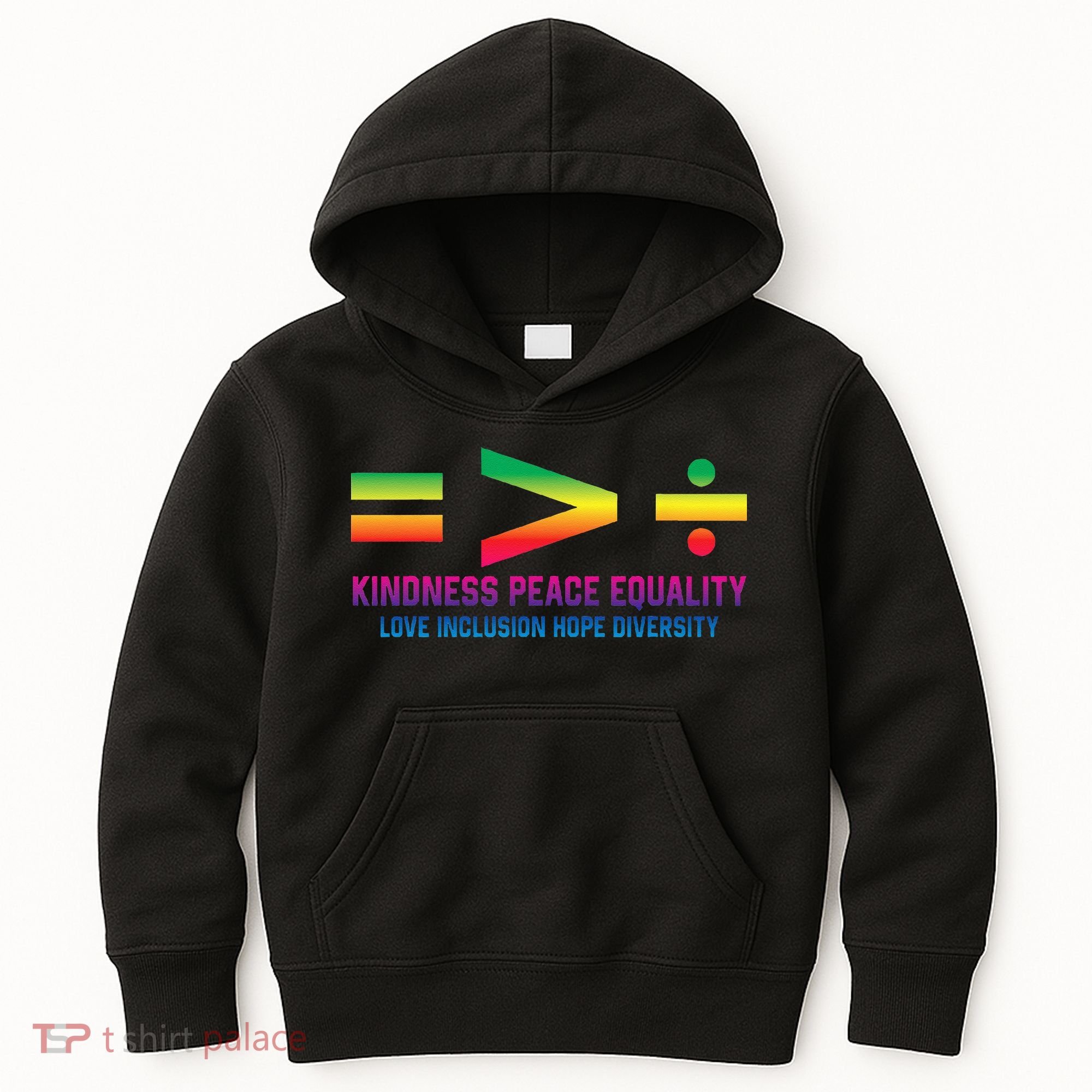 Social Justice Equality Greater Than Division Kids Hoodie