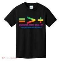 Social Justice Equality Greater Than Division Kids T-Shirt thumb 0