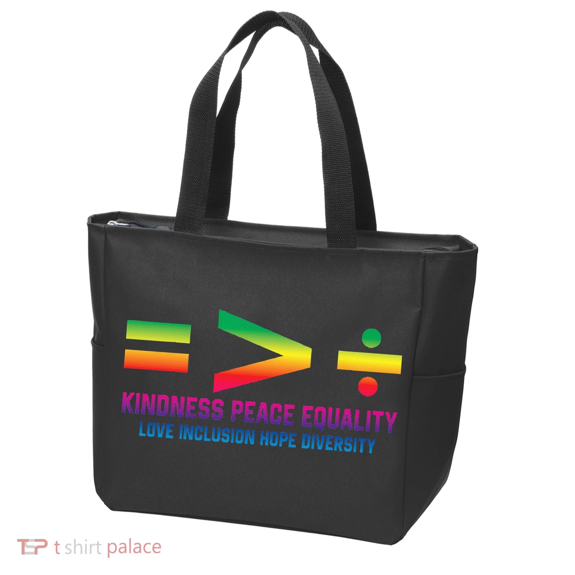 Social Justice Equality Greater Than Division Tote Bag