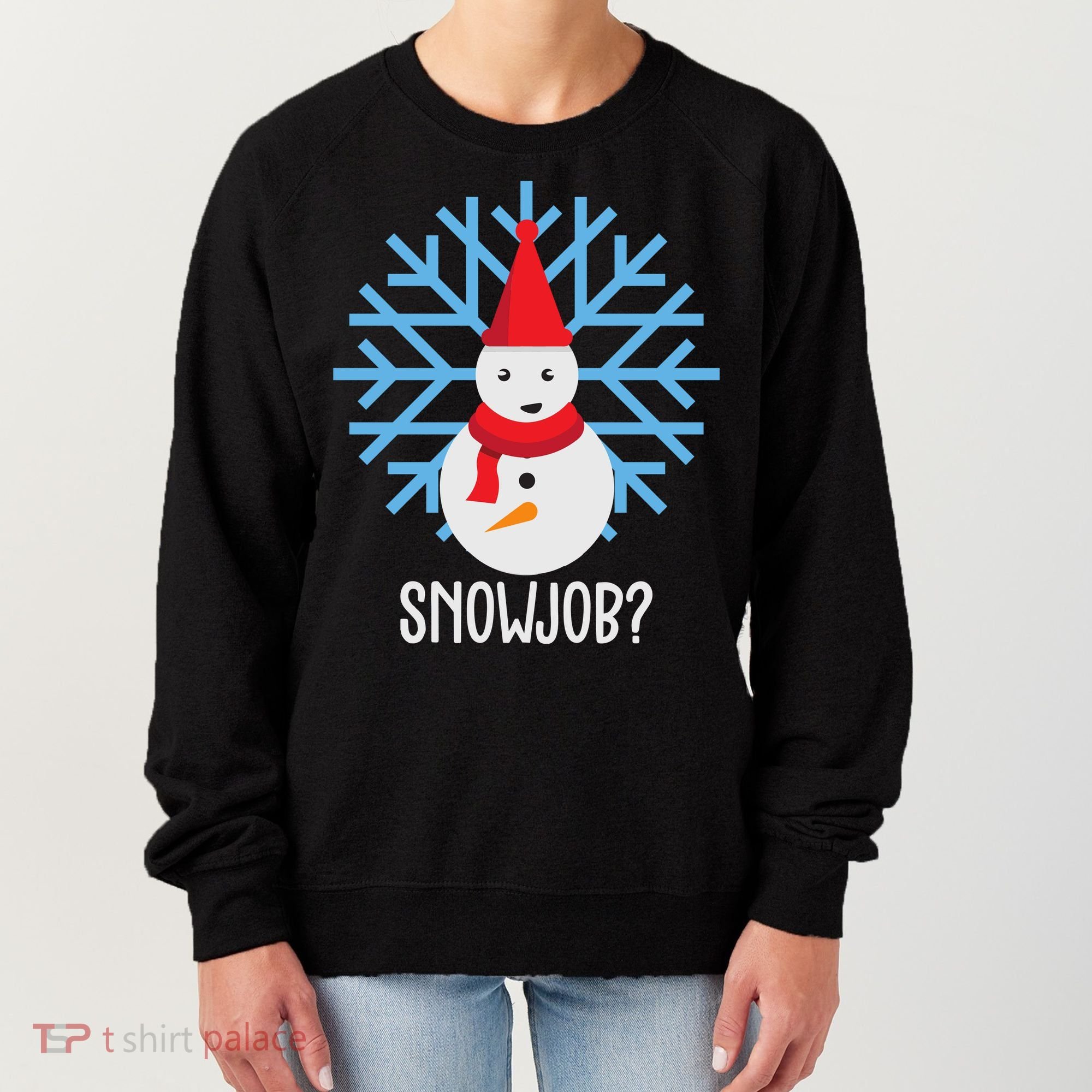 Snow Job Funny Snowman Women's Sweatshirt