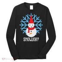 Snow Job Funny Snowman Long Sleeve Shirt thumb 0