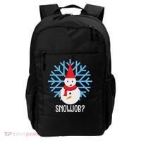 Snow Job Funny Snowman Backpack thumb 0