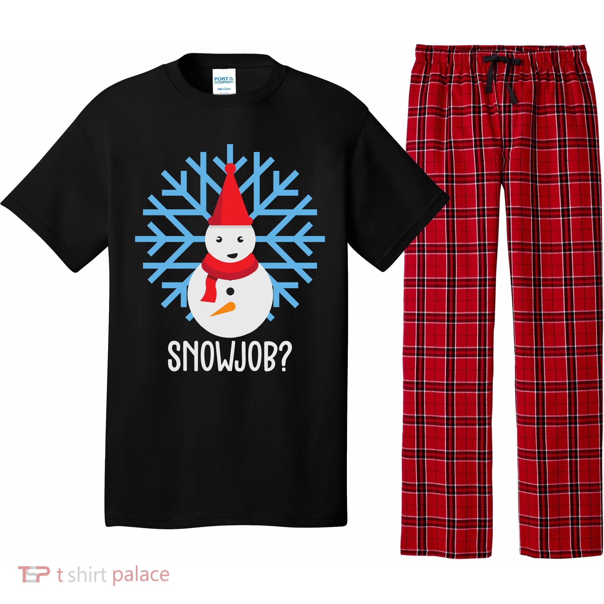 Snow Job Funny Snowman Pajama Set