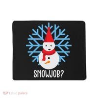 Snow Job Funny Snowman Mousepad thumb 0