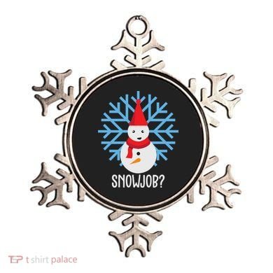 Snow Job Funny Snowman Ornament