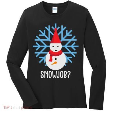 Snow Job Funny Snowman Women's Long Sleeve Shirt