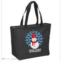 Snow Job Funny Snowman Tote Bag thumb 2