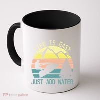 Sports Jetski Funny Cool Jet Ski Life Is Easy Just Add Water Cool Gift Coffee Mug thumb 0