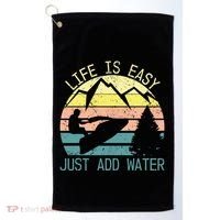 Sports Jetski Funny Cool Jet Ski Life Is Easy Just Add Water Cool Gift Golf Towel thumb 0