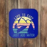 Sports Jetski Funny Cool Jet Ski Life Is Easy Just Add Water Cool Gift Coaster thumb 0