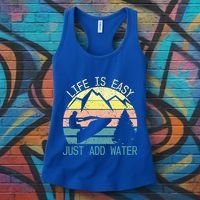 Sports Jetski Funny Cool Jet Ski Life Is Easy Just Add Water Cool Gift Women's Tank Top thumb 3