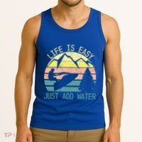 Sports Jetski Funny Cool Jet Ski Life Is Easy Just Add Water Cool Gift Tank Top thumb 3