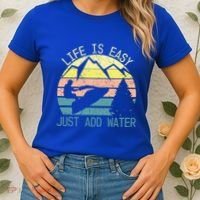 Sports Jetski Funny Cool Jet Ski Life Is Easy Just Add Water Cool Gift Women's T-Shirt thumb 2