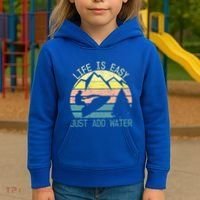 Sports Jetski Funny Cool Jet Ski Life Is Easy Just Add Water Cool Gift Kids Hoodie thumb 3