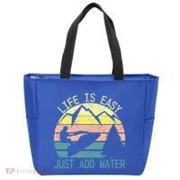 Sports Jetski Funny Cool Jet Ski Life Is Easy Just Add Water Cool Gift Tote Bag thumb 0